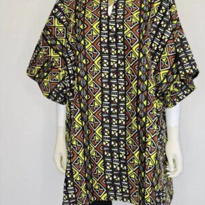 Embroidered Oversized Dashiki Top